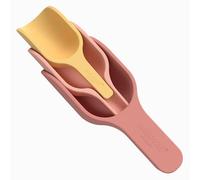 Inspire My Play - 3 Palas apilables de Silicona, PlayTray sensorial, Accesorios para Bandeja de Juego Tuff Tray, Actividad Infantil, Juguetes de Aprendizaje Montessori Pala - Coral