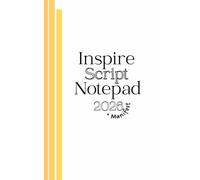 Inspire Script Notepad 2026 + Manifest: Notepad con calendario 2026 con spazio per manifestazione
