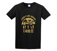 Inspired by 10Cc - I Dont Like Cricket - I Love It Godley & Creme T-Shirt Graphic tee Printed Top Mens Black Shirt L