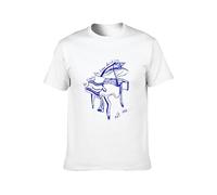 Inspired by Tom Waits - The Piano Has Been Drinking Rock T-Shirt Graphic tee Printed Top Mens White Shirt 3XL