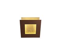 Inspired Mantra Fusion Dalia Lámpara de pared Dalia de 14 cm, LED de 12 W, 3000 K, 840 lm, dorado/marrón óxido, 3 años de garantía