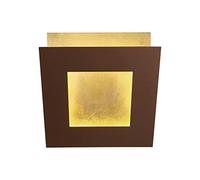 Inspired Mantra Fusion Dalia Lámpara de pared Dalia de 22 cm, LED de 24 W, 3000 K, 1680 lm, dorado/marrón óxido, 3 años de garantía