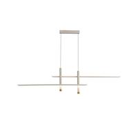 Inspired Mantra Fusion Esparta Esparta Linear Pendant, 50W LED, 3000K, 2100lm, White/Gold, 3 años de garantía