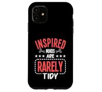 Inspired Minds Are Rarely Tidy Scrapbook Carcasa para iPhone 11