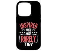 Inspired Minds Are Rarely Tidy Scrapbook Carcasa para iPhone 14 Pro