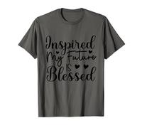 Inspired My Future Is Blessed - Fe Motivación Christian Camiseta