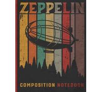Inspired Zeppelin Notebook | College Ruled Journal for Classic Rock Fans, Travelers, and Writers | Vintage Gift for School or Office Desk