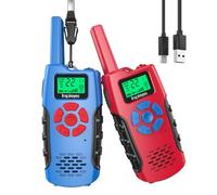 Inspireyes Walkie Talkie Niños Recargable, 48 Horas de Tiempo de Trabajo, 3 kilómetros de Largo Alcance, Regalos de Cumpleaños, Juguetes al Aire Libre para niños de 3 a 12 años