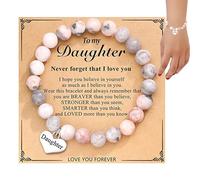 Inspirierende Steinarmbänder für Frauen - Edelsteinschmuck Damen Edelsteinarmband | Inspirierende Naturstein-Armbänder | elbstpflege-Geschenke, Steine-Armband, inspirierende Geschenke, Naturstein-Perl