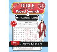 Inspiring Bible Verse Themed Word Search & Missing Words Puzzles: Large Print Christian Activities for Adults & Seniors to Relax, Memorize Scripture & Improve Cognitive Skills