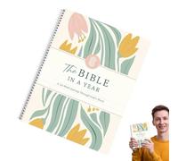 Inspiring Faith Journal, Portable Devotion Workbook, Guía estructurada de escritura, Year Long Spiritual Growth Plan, Reflective Church Worship Companion, Religious Accessory for Men, Family, 297g
