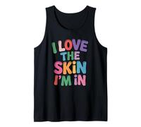 Inspiring I Love The Skin I'm In Teacher Awareness Mujeres Hombres Camiseta sin Mangas