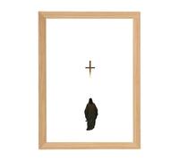Inspiring Jesus Lamp Light - Lámpara de pared cristiana, 4D LED Jesucristo marco de luz, decoración de Pascua sagrada | Decoración religiosa de pared para el hogar, sala de estar, dormitorio, iglesia