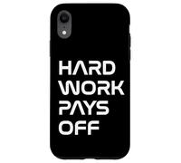 Inspiring Quote Hard Work Pays Off Hustler Motivation #HWPO Carcasa para iPhone XR