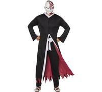 InSpirit Designs Disfraz de Ichigo decolorado para adultos, con licencia oficial, bata y máscara de Ichigo para adultos, disfraces de anime decolorado, talla M