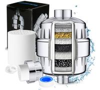 InSpring Filtro Ducha Antical, Filtro para Ducha Universal con Cartuchos de Filtro Multietapa Reemplazables para Eliminar el Cloro, Metal Pesado, Rejuvenece la Piel y el Cabello