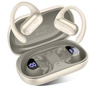 INSSISAIN 3 in1 AI Auriculares Traductores de Idiomas,164 Idiomas Traductor Instantaneo,Bluetooth 5.3 Deportivos,IPX7,Necesidad de conectarse a una aplicación Fija,Carga de 10 Minutos (Beige)