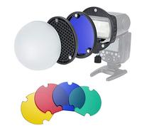 INSSTRO Kit de Accesorios para Flash Magnético Universal, Filtro de Color Softbox Honeycomb Grid para Flash Canon, Nikon, Godox, YONGNUO Speedlite