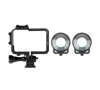 Insta 360 un Marco Protector con Soporte de Zapatos fríos y Soporte de protección de Lente Compatible con cámaras de acción y Dispositivos similares(Frame and Lens Guard)