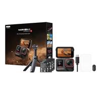 Insta360 Ace Pro 2 Creator Bundle - Cámara de acción 8K con Lente de 157 Grados, Pantalla abatible de 2.5 Pulgadas y Resistente al Agua de 12 m. El Kit Incluye 3 baterías, trípode 2.0 2 en 1 + Mini