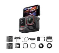 Insta360 Ace Pro 2 Paquete definitivo de Video - Cámara de acción 8K | Cámara deportiva impermeable co-diseñada con Leica, sensor de 1/1,3", excelente en baja luz, pantalla abatible, para vlog