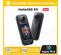 Insta360-Cámara de acción X5, 8K, 30fps, lentes reemplazables, Triple Chip AI, luz baja Superior, 185 minutos de duración, envío a la UE X5 Starter Combo