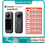 Insta360-Cámara de acción X5, 8K, 30fps, lentes reemplazables, Triple Chip AI, luz baja Superior, 2025 minutos de duración, Insta 185, novedad de 360 X5 Essentials Combo