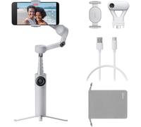 Insta360 Flow 2 - Paquete de seguimiento de IA gris, cardán plegable para teléfono IA, zoom activo y seguimiento multipersona