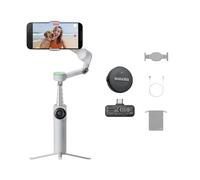 Insta360 Flow 2 Pro Paquete de micrófono Gris - Gimbal Plegable con IA para teléfono, estabilización de 3 Ejes, Apple DockKit, Mic Air, multipersona y panorámico de 360º, con trípode/Selfie Stick