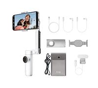 Insta360 Flow Kit Creador - El Estabilizador de Smartphones Impulsado por IA, Estabilización de 3 Ejes, Selfie Stick y Trípode Incorporados, Portátil y Plegable, Foco, Blanco nieve