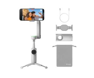 Insta360 Flow Pro Paquete Estándar - Gimbal estabilizador de teléfono impulsado por IA, Seguimiento 360º Infinito, estabilización de 3 Ejes, trípode Incorporado, portátil y Plegable