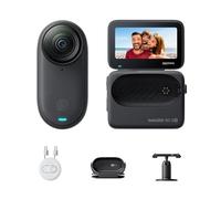 Insta360 GO 3S Negro 128GB - Cámara vlogging 4K, Manos Libres | Cámara POV, cámara de acción, estabilización, 140 min de batería, edición IA, Find My, vlog, viajes, POV de mascotas