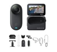 Insta360 GO 3S Paquete de Vista múltiple para Ciclismo Negro (128 GB) - Cámara Vlogging 4K, POV Manos Libres, Móntala Donde Quieras, Estabilización, 140 Min de batería, Impermeable 10 M, Edición IA