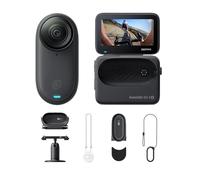 Insta360 GO 3S Paquete POV para Ciclismo Negro (128 GB) - Cámara Vlogging 4K, POV Manos Libres, Móntala Donde Quieras, Estabilización, 140 Min de batería, Impermeable 10 M, Edición IA, Apple Find My
