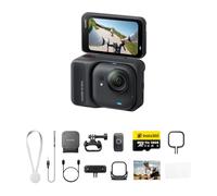 Insta360 GO Ultra Pack de Ciclismo Profesional - Pequeña cámara 4K Manos Libres, Ligera y Portable, Excelencia con Poca luz, Montaje polivalente, FlowState, 200 min de batería, Impermeable 10 Metros