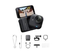 Insta360 GO Ultra Paquete de Ciclismo Negro Medianoche- Pequeña cámara 4K Manos Libres, Ligera y Portable, Excelencia con Poca luz, Montaje polivalente, FlowState, 200 min de batería, Bici