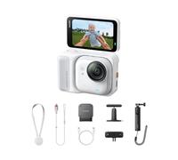 Insta360 GO Ultra Paquete de creador Blanco ártico - Pequeña cámara 4K Manos Libres, Ligera y Portable, Excelencia con Poca luz, Montaje polivalente, FlowState, 200 min de batería, Impermeable 10m