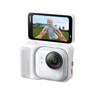 Insta360 GO Ultra Paquete En Movimiento Blanco-Pequeña cámara vlog 4K, Manos Libres, cámara POV, Sensor de 1/1,28", Peso de 53 g, 156° FOV, batería 200 min, cámara de acción portátil para Deportes