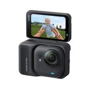 Insta360 GO Ultra Paquete En Movimiento Negro-Pequeña cámara vlog 4K, Manos Libres, cámara POV, Sensor de 1/1,28", Peso de 53 g, 156° FOV, batería 200 min, cámara de acción portátil para Deportes