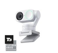 Insta360 Link 2 Blanco ártico - Webcam 4K PTZ PC/Mac, Sensor 1/2", Seguimiento IA, HDR, cancelación de Ruido por IA, Control por Gestos para Streaming, videollamadas, Gaming, Funciona con Zoom, Teams