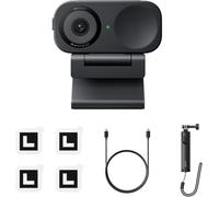 Insta360 Link 2C Paquete de trípode 2.0-Webcam 4K PC/Mac, sensor1/2, Encuadre automático, HDR, cancelación de Ruido por IA, Control por Gestos para Streaming, videollamadas, Funciona con Zoom, Team