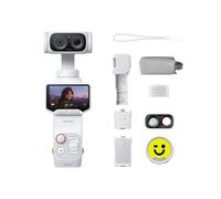 Insta360 Luna Ultra Paquete de Creador Blanco Estelar-Cámara Vlog 8K con Lentes Duales Leica, Zoom 12x, Sensor 1", Pantalla Táctil Extraíble 2", Triple Chip IA, Cámara Gimbal de Bolsillo