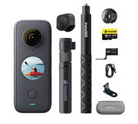Insta360 ONEX2 Creator Kit - Cámara de acción Impermeable de 360 Grados, 5.7K 360, estabilización, Pantalla táctil, edición de IA, transmisión en Vivo, cámara Web, Control de Voz