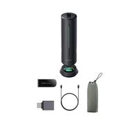 Insta360 Wave Negro Grafito - Altavoz IA, Bluetooth, grabadora de Voz, 8 mics con anulación de Ruido y formación de Haz, transcripción y Resumen IA, 99 Idiomas, 32GB de Almacenamiento, reuniones