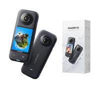 Insta360 X3 - Cámara de acción 360 Resistente al Agua, Sensor de 1/2", 5.7K 360, Fotos 72MP, estabilización, Pantalla táctil de 2.29", edición por IA, Live Streaming, Webcam, Control por Voz