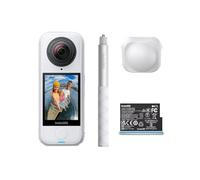 Insta360 X4 Air Blanco ártico Paquete de Principiante - cámara 165 g con resolución 8K y 360°, Efecto Selfie Stick Invisible, Lentes reemplazables, graba Primero y encuadra después, Anti Viento