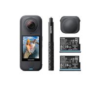 Insta360 X4 Air Paquete de Principiante Negro - 360 cámara 8K,Peso de 165 g | Cámara deportiva resistente al agua, cámara de acción, lentes reemplazables, antiviento integrado, estabilización, 8K/30 fps