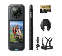 Insta360 X4 Pack Bici - Cámara de acción Impermeable 8K 360, Vídeo 4K Gran Angular, Selfie Stick Invisible, Protectores de Lente Extraíbles, 135 Min Batería, Edición IA, Estabilización