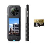 Insta360 X4 Paquete de construcción Selfie Stick - Cámara de construcción de 360°, vídeo HDR de 360° en 8K a 30 fps, Fotos de 72 MP, timelapses en 11K, Compatible con DroneDeploy, OpenSpace
