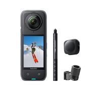 Insta360 X4 Paquete de Esquí - Cámara de acción Impermeable 8K 360, Vídeo 4K Gran Angular, Efecto Selfie Stick Invisible, Protectores de Lente Extraíbles, 135 Min Batería, Edición IA